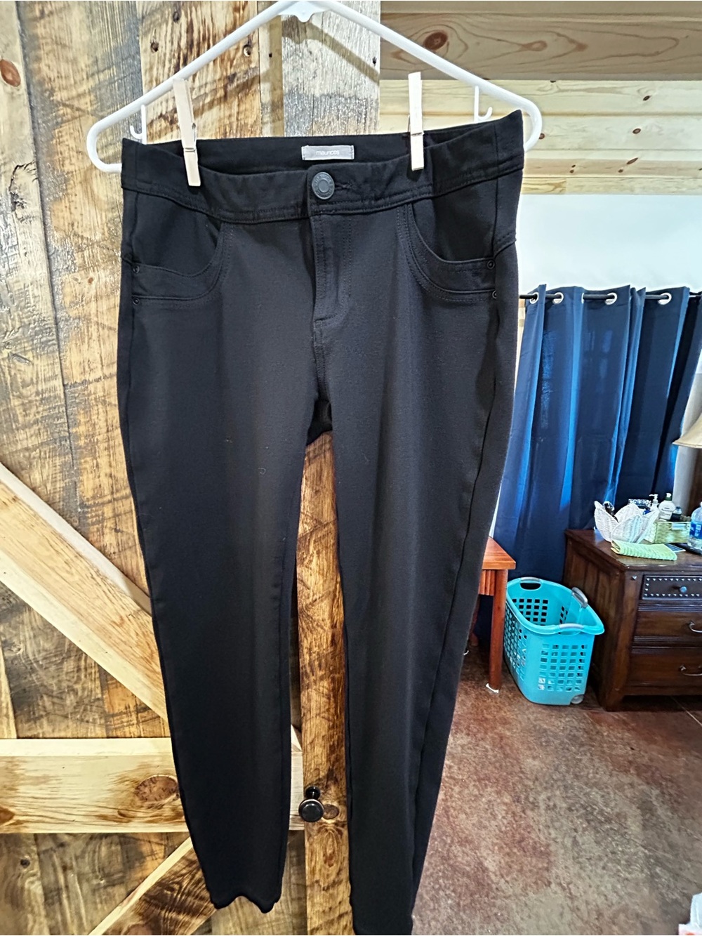 Maurices Black Skinny Ponte Pants